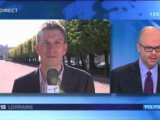 Interview en direct de Mathieu Klein sur Frande 3 Lorraine