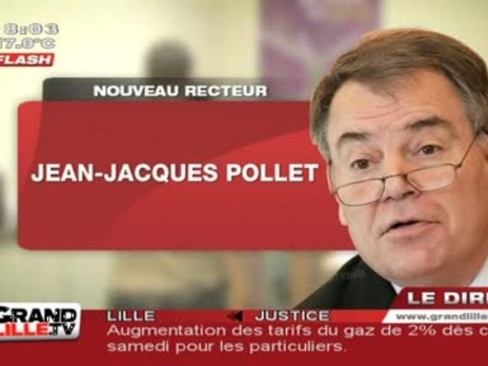 Jean-Jacques Pollet, nouveau recteur de Lille - Vidéo Dailymotion