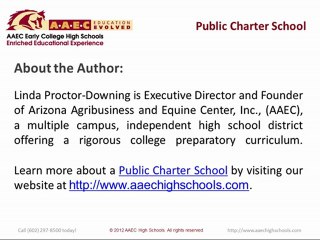 Public Charter School:  How to Jump Start a Career