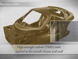 Autosital - De la F150 à la future remplçante de lla Ferrari Enzo, présentation du futur châssis en fibre de carbone