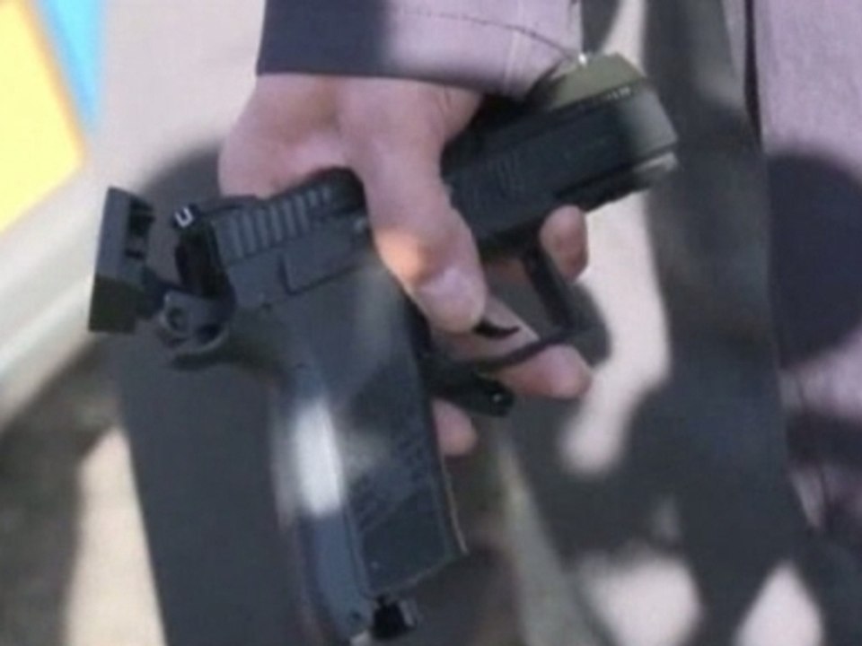 Plastic pellets fired at Czech president