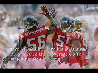 Live NFL Match Online Carolina at Atlanta 30 Sep 2012