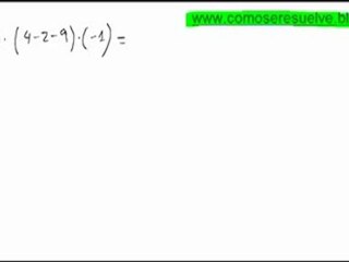 Operaciones de numeros enteros con parentesis ejercicio 2