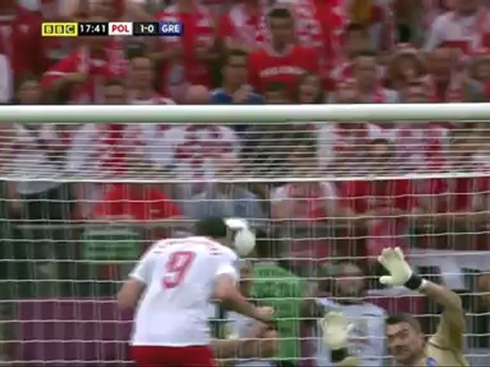Euro 2012 - Polonia 1 - 0 Grecia - Lewandowski
