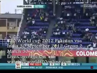 INDIA vs PAK 30 Sep 2012 Webstreaming Now 7:30 Local Time