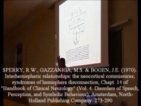 Neurologia 26 - Lenguaje consciencia y cuerpo calloso - Prof Manuel Lafarga