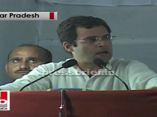 Rahul Gandhi is worried about lack of development in Uttar Pradesh