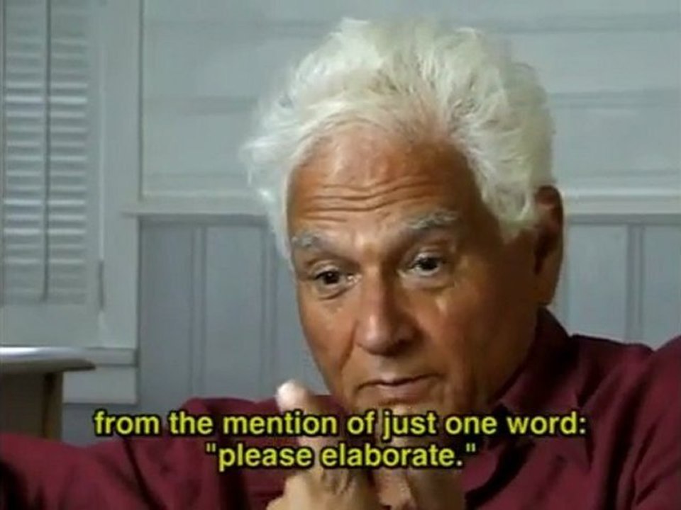 Jacques Derrida Describes 'American attitude'