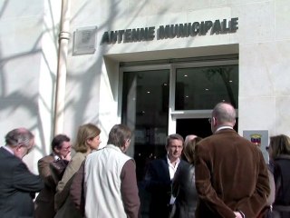 Inauguration de l'antenne municipale à Bagatelle.