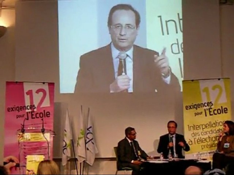 Francois Hollande interpellé par la FCPE