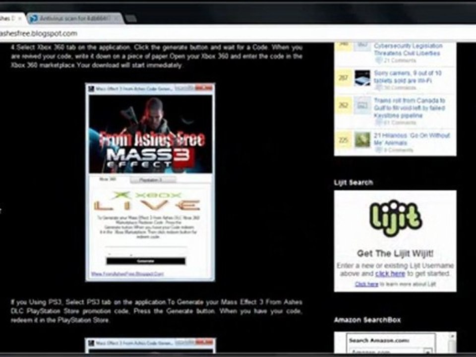 Get Free Mass Effect 3 From Ashes DLC