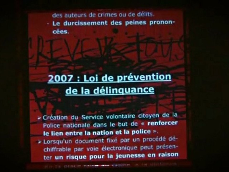 Vaquette, la Conjuration de la peur (extrait, 10 ans de lois sécuritaires)