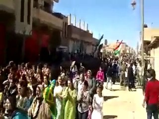 فري برس الحسكه نساء عامودا في صباحية  نوروز الحرية 21 3 2012