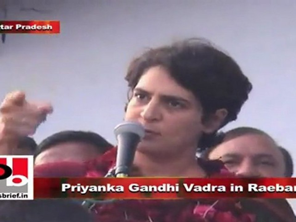 Priyanka Gandhi Vadra in Raebareli: Go to polls in large numbers and support Congress