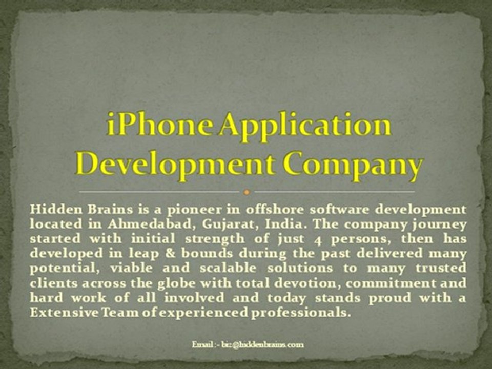 iPhone Application Development Services