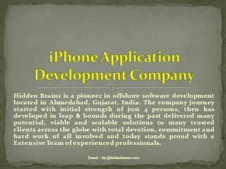 iPhone Application Development Services