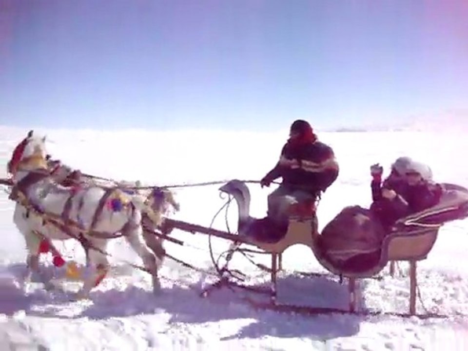 "Serhan ALTINOK " ile Kars Gezimiz "Çıldır gölünde atlı kızak gezintisi"