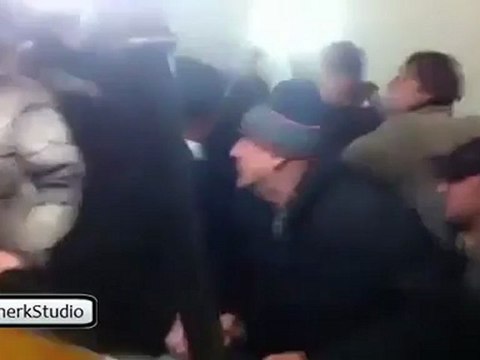 Mass fight fans of Spartak Moscow CSKA