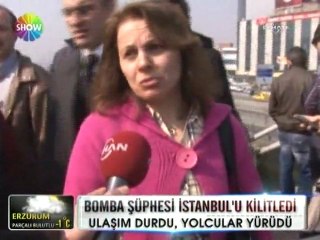 Bomba şüphesi İstanbul trafiğini kilitledi - 21 mart 2012