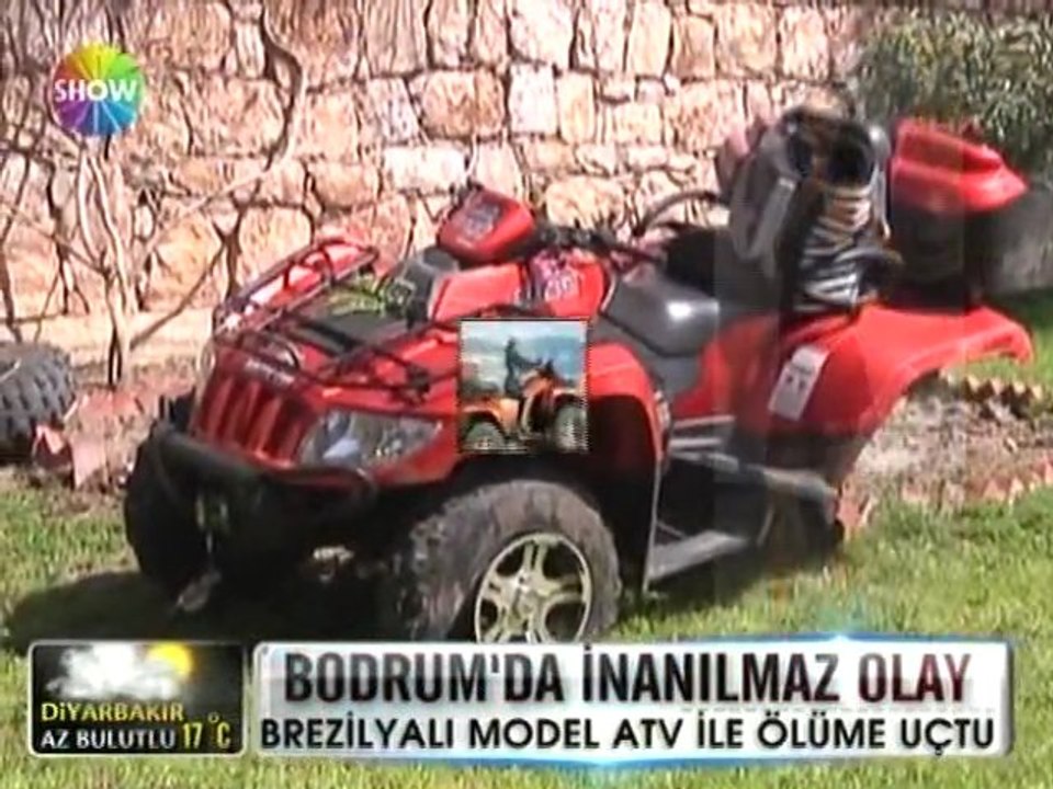 Bodrumda brezilyalı modelin atv kazası - 21 mart 2012