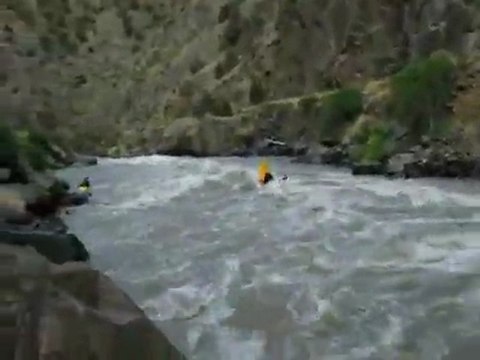 Royal Gorge June19 2008 4200cfs Whitewater kayaking by members of the Pikes Peak Whitewater Club