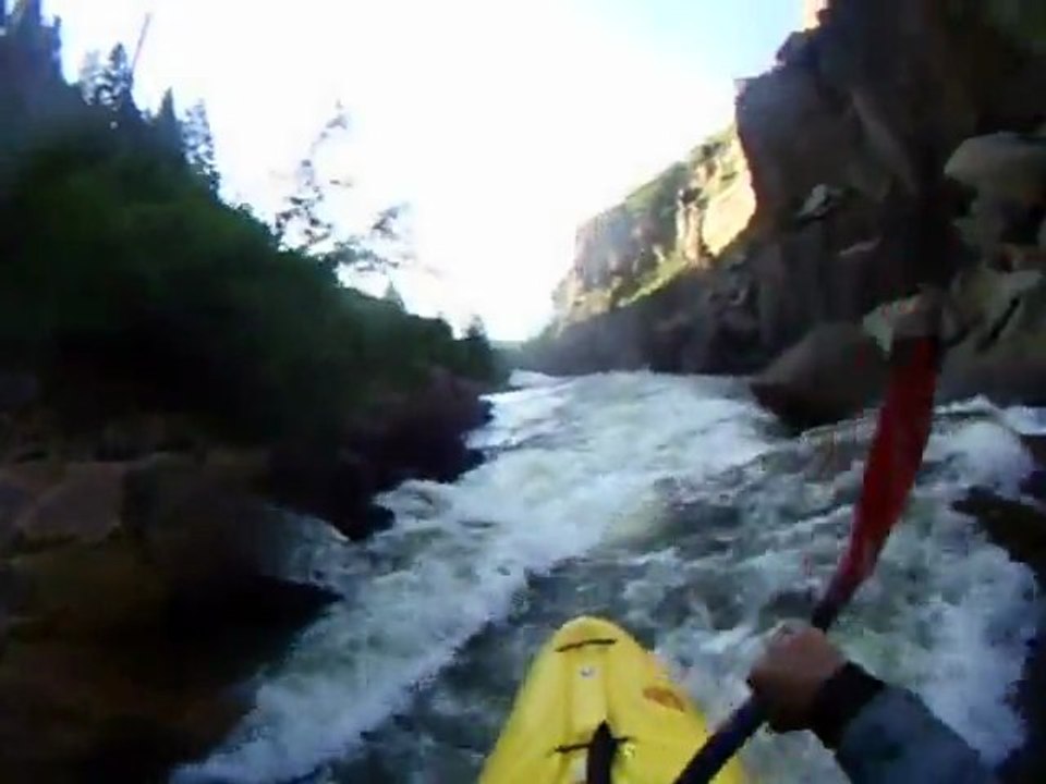 Extreme Whitewater Kayaking Carnage Gilman Gorge - Vail, CO