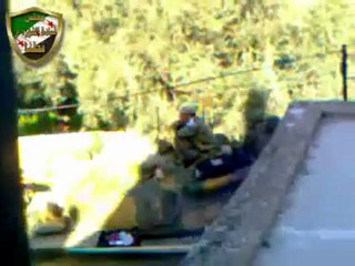 فري برس ريف دمشق الدبابات خلال عملية رياضة  قطنا 21 3 2012