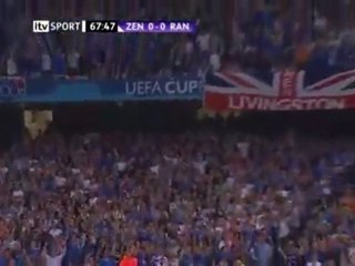 Rangers bouncy Vs Zenit in the UEFA Cup Final 2008