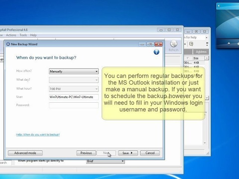 Backup Microsoft Outlook XP