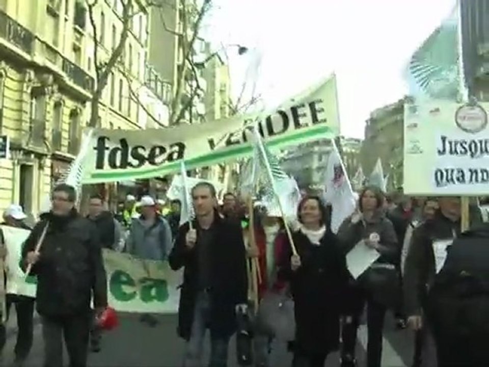 Manifestation Lactalis - Paris le 19 mars 2012