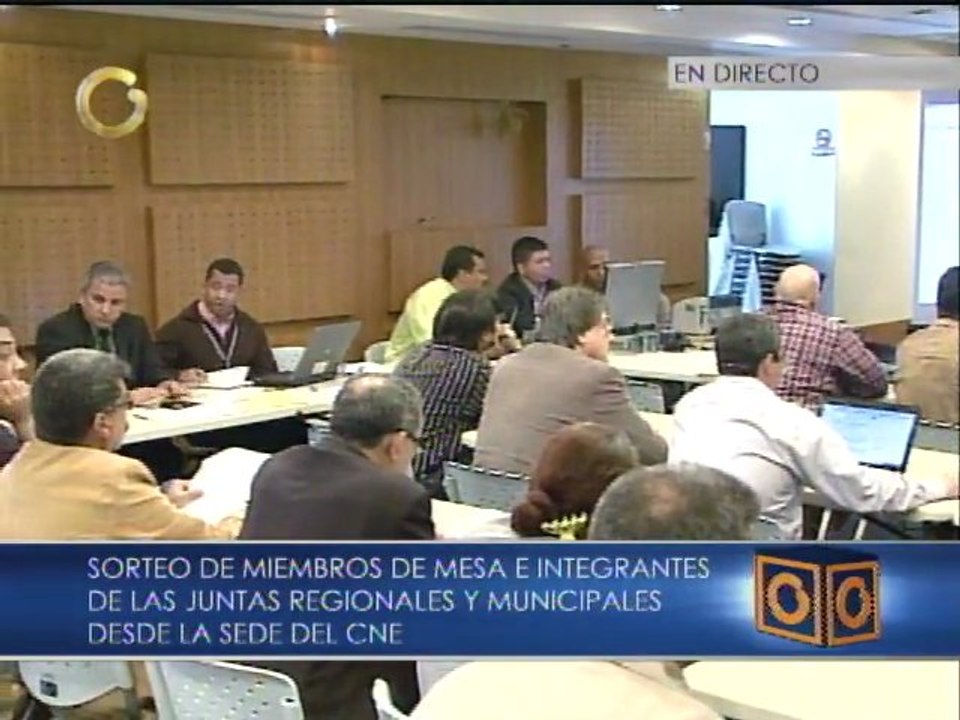Se realiza sorteo de miembros de mesa e integrantes de juntas en el CNE