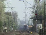 Züge bei Hammerstein-Leutesdorf am Rhein, BR151, 2x BR189, BR185, BR145, BR143, 4x BR425