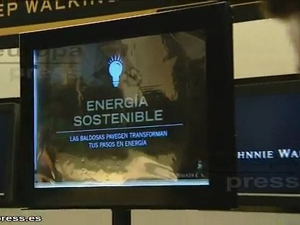 Luis Tosar en la presentación de Pavegen