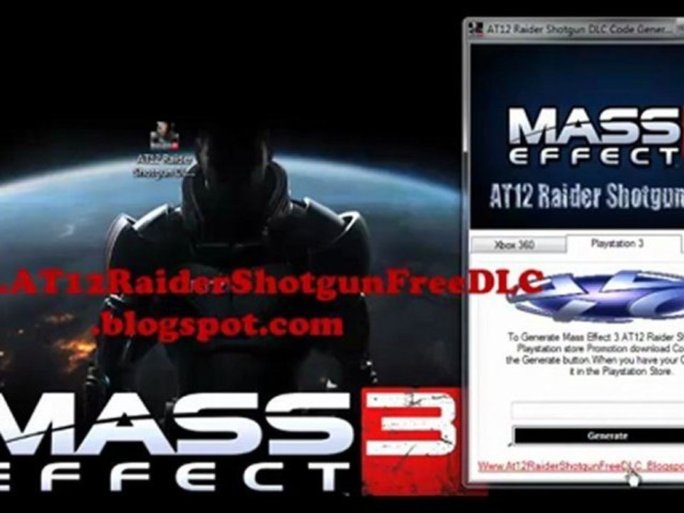 Mass Effect 3 AT12 Raider Shotgun DLC Code Free Giveaway