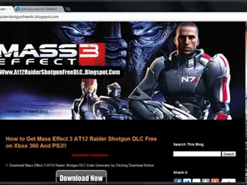 Download Mass Effect 3 AT12 Raider Shotgun DLC Code Free