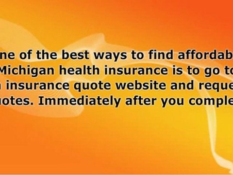 Affordable Michigan Medical Health Insurance Plans