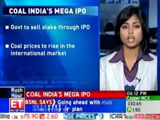 Coal India IPO likely to hit markets by 2010-end