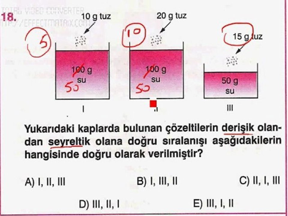23 mart deneme kimya soru 18