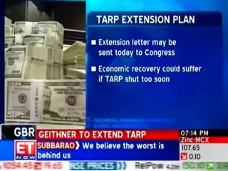 Obama administration to extend TARP deadline?