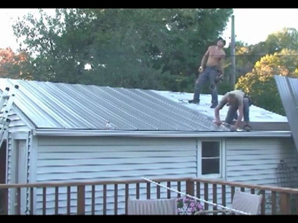 Garage Roof Installation-Panel Sections