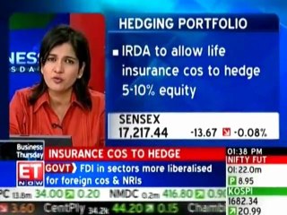IRDA to allow life firms to hedge 10% equity