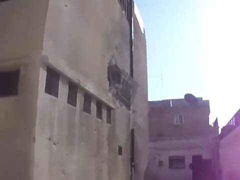 حماه - حميدية - قصف المدارس في الحي من قبل عصابات الاسد...