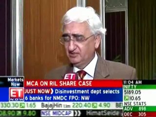 Salman Khurshid speaks on Reliance Industries share case