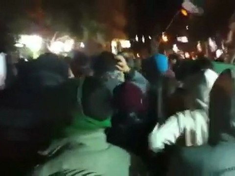 فري برس دمشق مظاهرة مسائية حاشدة على الشارع العام دمشق جوبر 22 3 2012