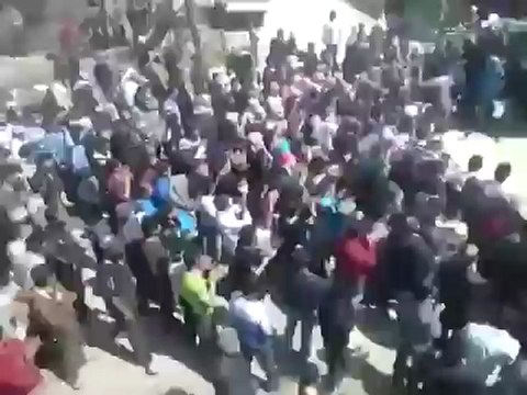 فري برس درعا تشييع الشهيد بإذن الله البطل فراس جاد المجاريش 22 3 2012