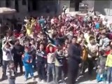 فري برس درعا اطفال الحراك يطالبون بتسليح الجيش الحر 22 3 2012