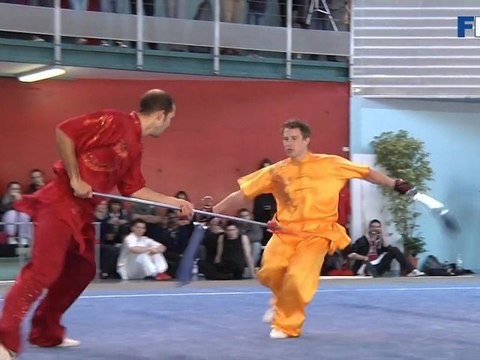 Championnat de France 2012 de Wushu Taolu / Duilian weapons - Maxime Frankinet & Pierre Rouvière