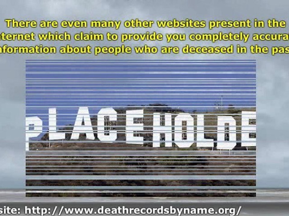 Death Records - Obtain Accurate Information