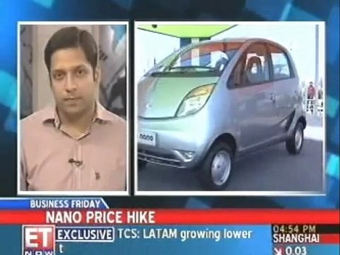 Tata Motors hikes Nano prices by 3-4 per cent