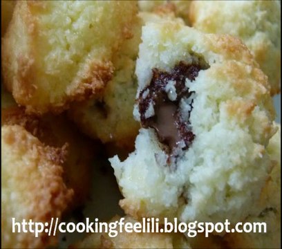 Recette des Rochers à la noix de coco Congolais natures et au Nutella